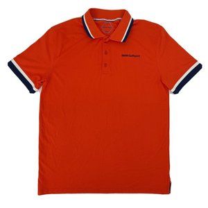 Men's BMW Golfsport Short Sleeve Polo Shirt Orange‎ XXL